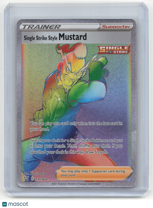 2021 Pokemon Single Strike Style Mustard Battle Styles #177/163 - Papa Joey's Collectibles