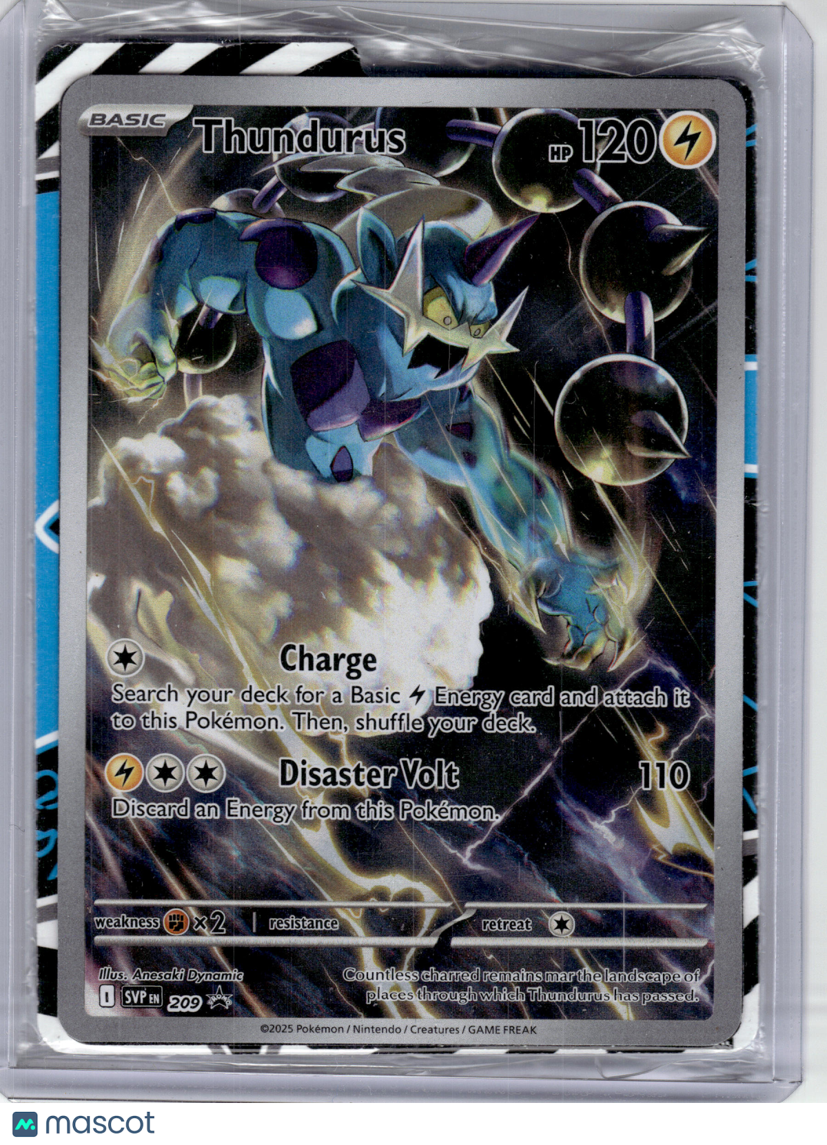 2025 Pokemon—Thundurus #209 Scarlet & Violet Promo—Black Star Promo [Sealed]