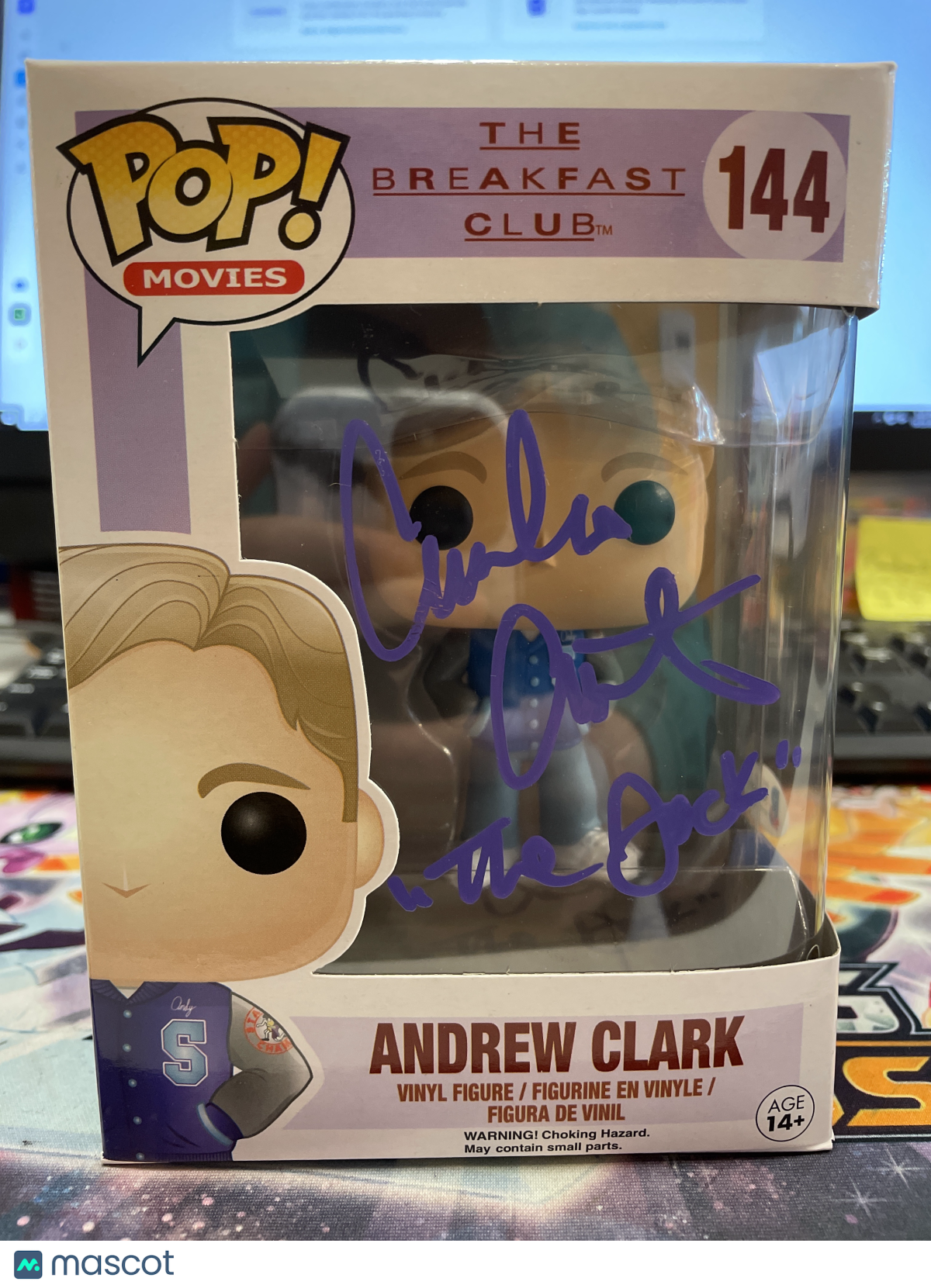Funko The Breakfast Club Andrew Clark #144 (Good) Emilio Estevez Auto BAS