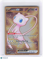 2023 Pokemon—Mew ex (Metal Card) #205/165 Scarlet & Violet 151—Hyper Rare Holo