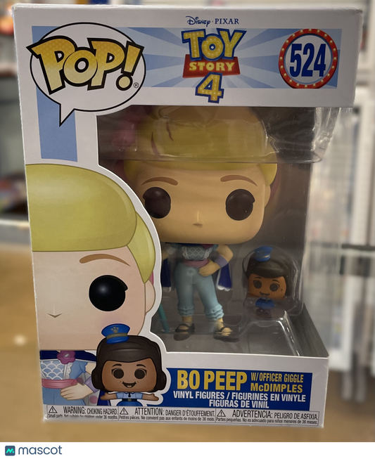 Funko Pixar Bo Peep w/ Officer Giggle McDimples #524 Toy Story 4 Okay