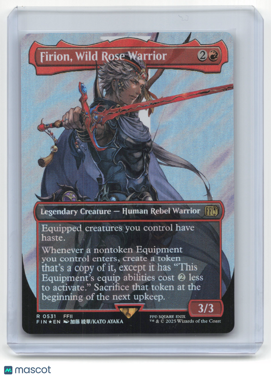 2025 Magic: The Gathering Firion, Wild Rose Warrior Final Fantasy #R 0531 Foil