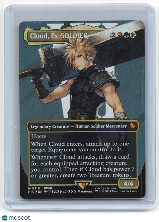 2025 Magic: The Gathering Cloud, Ex-Soldier Final Fantasy Mythic Surge Foil #210