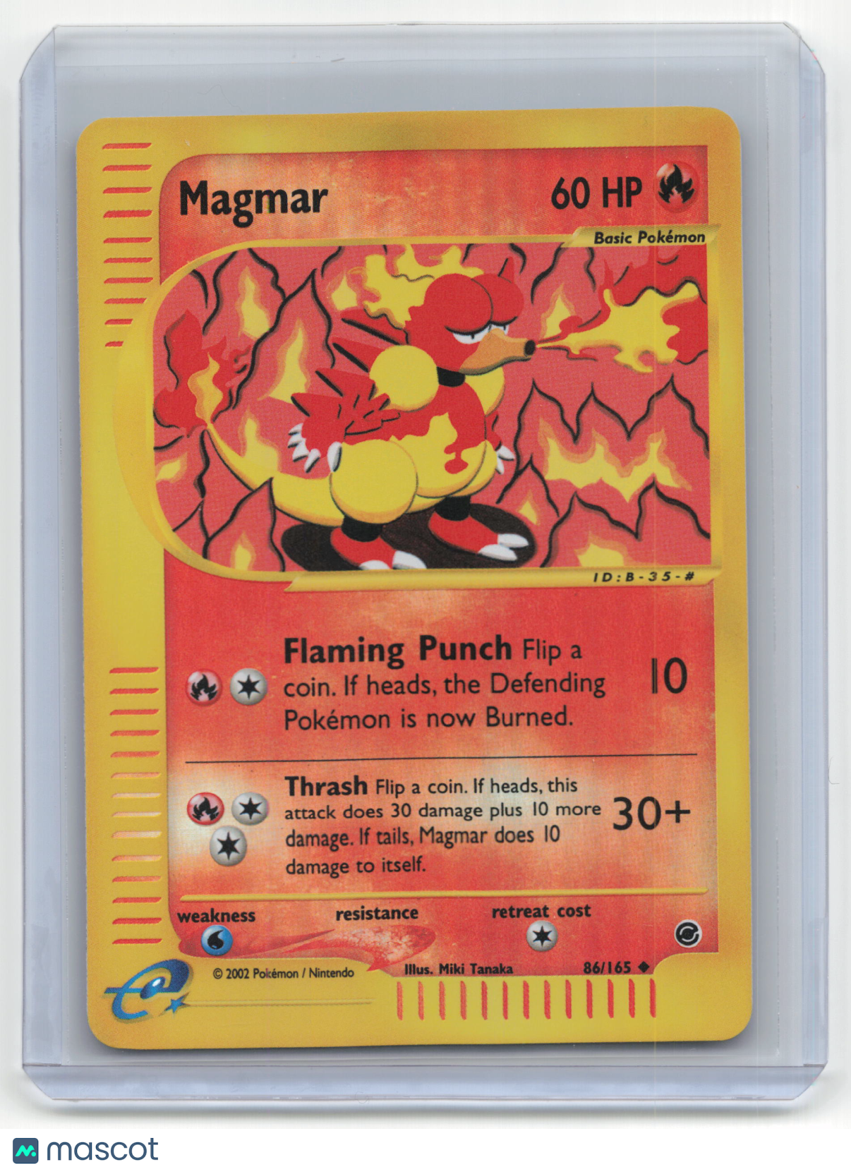 2002 Pokemon Magmar Expedition Base Set #86/165 Near Mint