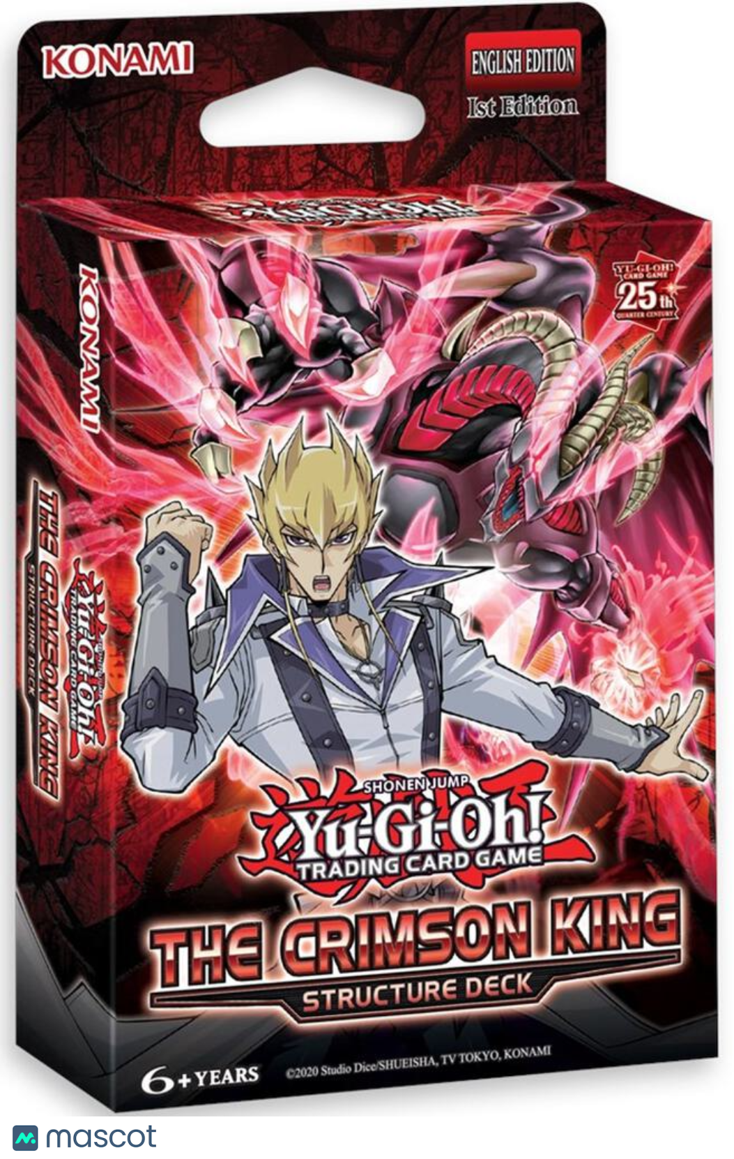 2023 YuGiOh! The Crimson King 25th Qtr. Century 1st Edition Structure Deck Box - Papa Joey's Collectibles