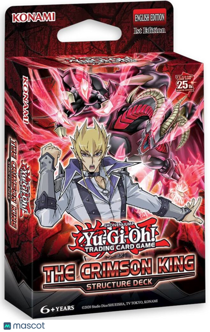 2023 YuGiOh! The Crimson King 25th Qtr. Century 1st Edition Structure Deck Box - Papa Joey's Collectibles