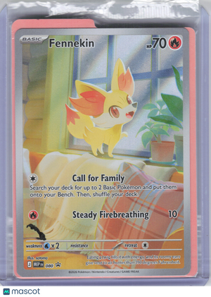 2026 Pokemon—Fennekin #080 Mega Evolution Promo—Black Star Promo Holo [Sealed]