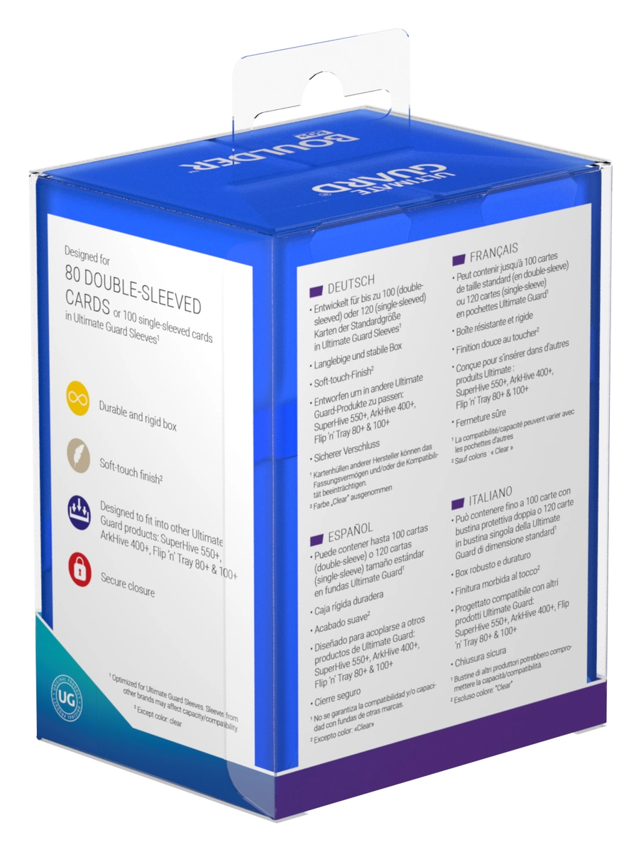 Ultimate Guard Sapphire Boulder 80+ Deck Box