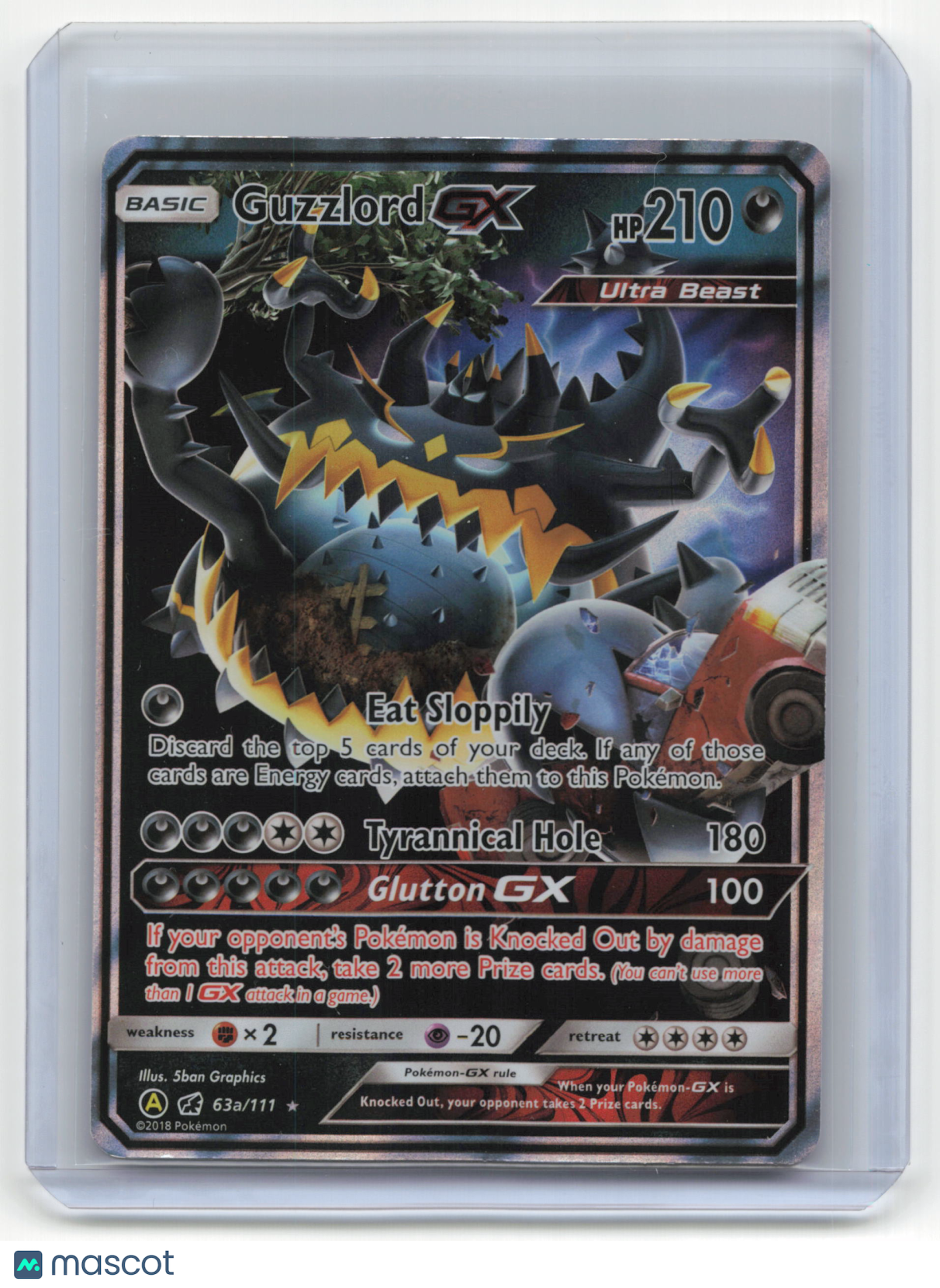 2017 Pokemon TCG Guzzlord GX SM Alt Art Promos #63a/111 Light Played - Papa Joey's Collectibles