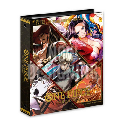 One Piece Premium Bandai Seven Warlords of the Sea Binder Set +12 Bonus Cards!