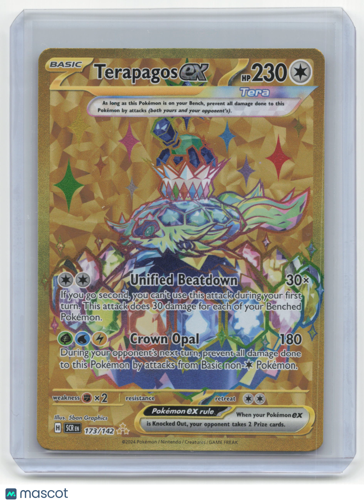 2024 Pokemon TCG Terapagos EX Stellar Crown #173/142
