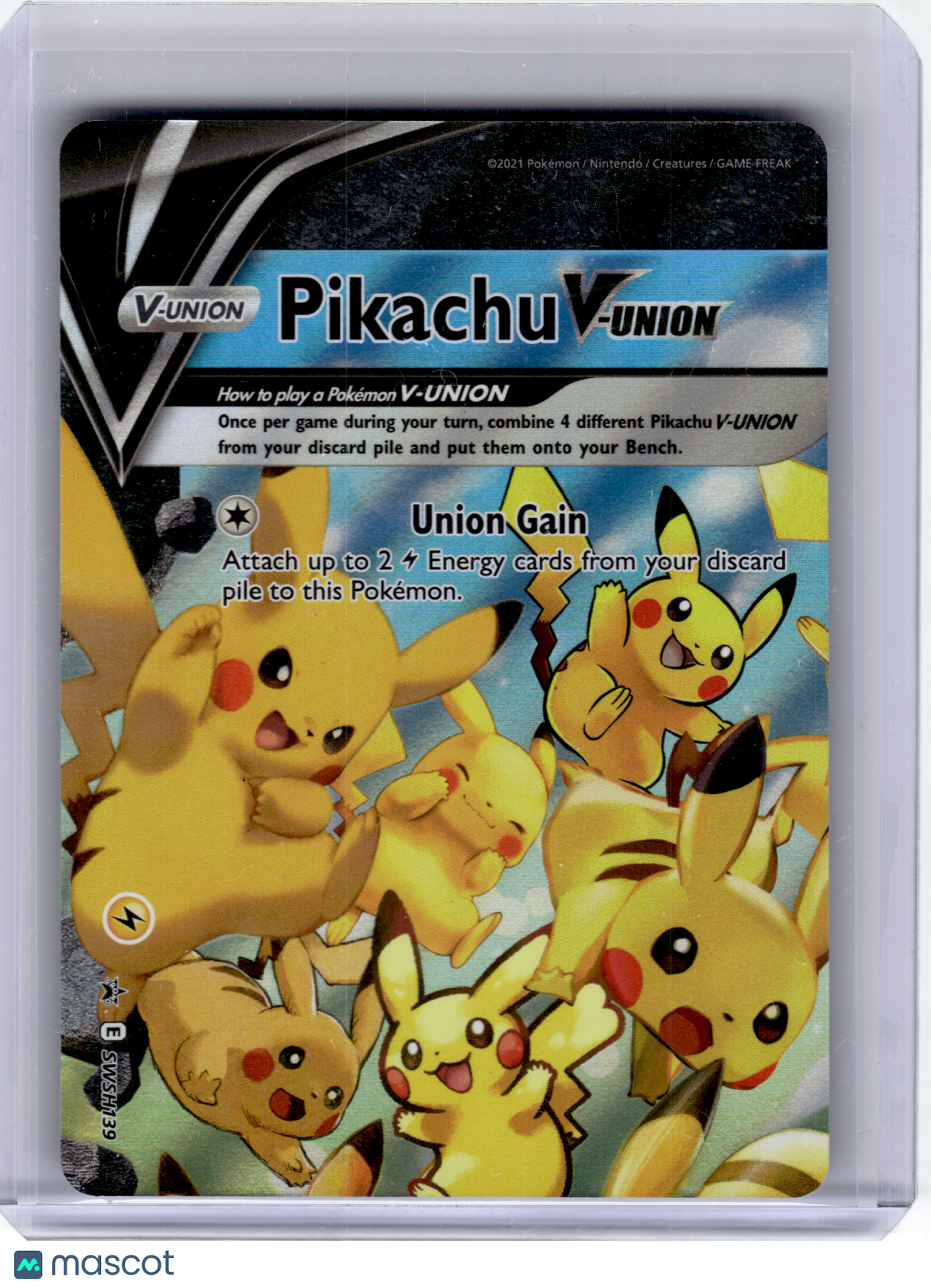 2021 Pokemon—Pikachu V-Union [Set of 4] 139-142 Sword & Shield—Black Star Promo