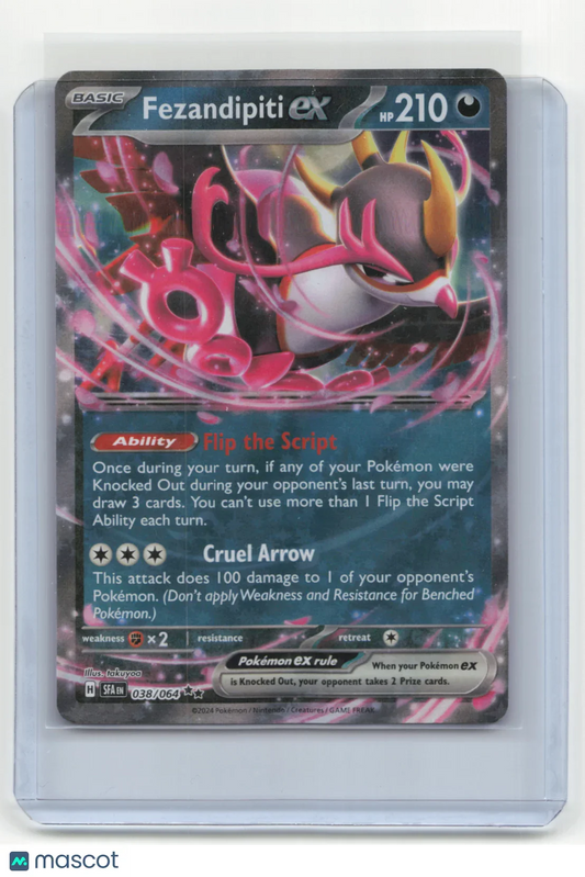 2024 Pokemon TCG Fezandipiti EX Shrouded Fable #038/064 - Papa Joey's Collectibles
