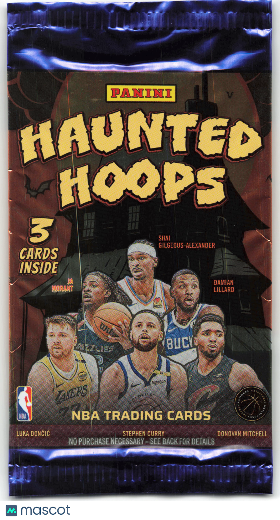 2025 Panini Haunted Hoops Basketball 3-card Fun Pack