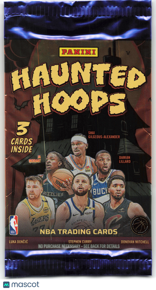 2025 Panini Haunted Hoops Basketball 3-card Fun Pack