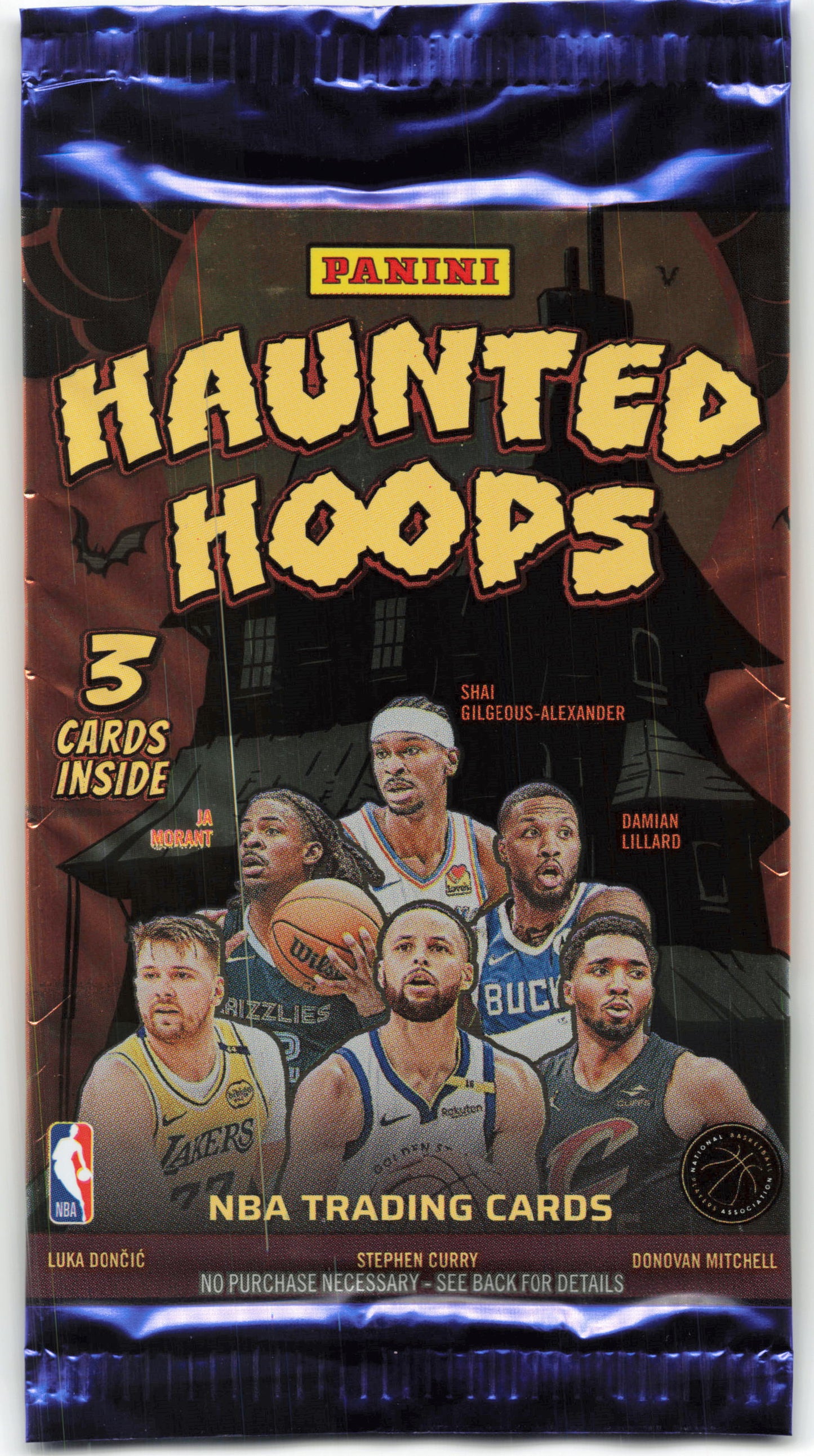 2025 Panini Haunted Hoops Basketball 3-card Fun Pack