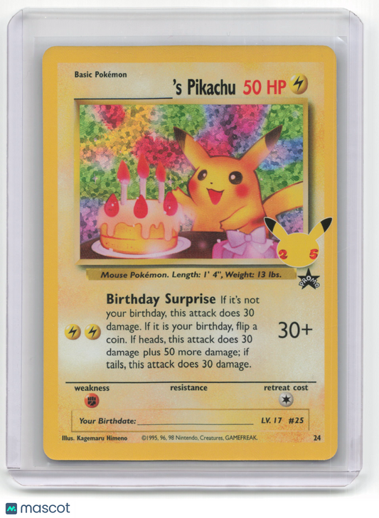2021 Pokemon Pikachu Celebrations #24 Promo