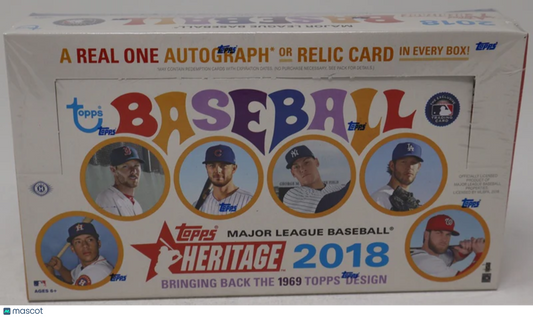 2018 Topps Heritage Baseball Sealed Hobby Box
