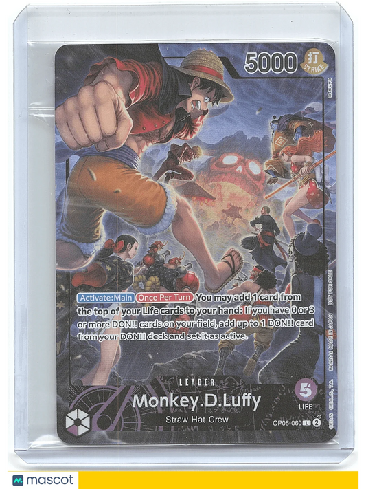2023 One Piece Card Game Monkey D. Luffy #OP05-060 English - Papa Joey's Collectibles