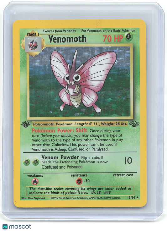 1999 Pokemon Venomoth #13/64
