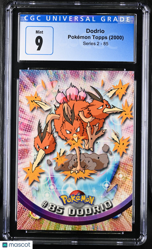2000 Pokemon Topps Series 2 Pokémon Dodrio Non-Foil #85 CGC 9