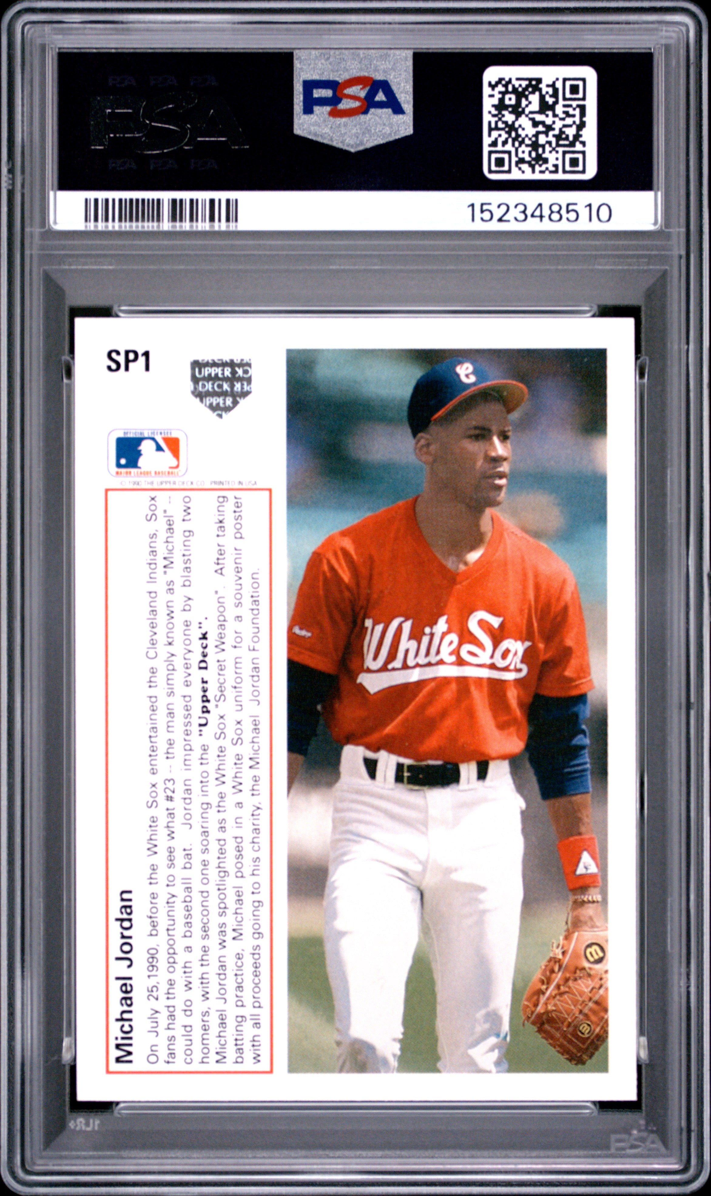1991 Upper Deck Baseball—Michael Jordan #SP1 —PSA 8