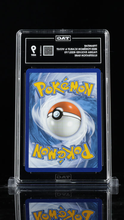2023 Pokemon—Tyranitar #222/193 Paldea Evolved—Illustration Rare Foil TAG 9
