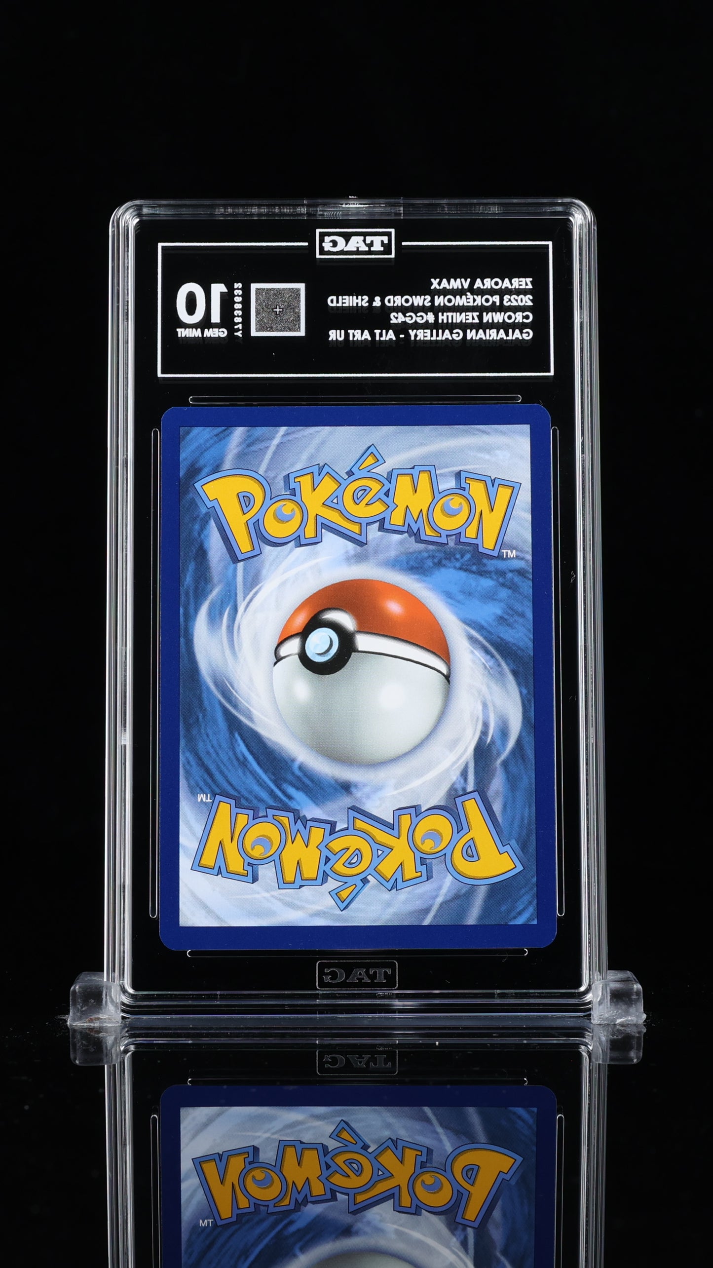 2023 Pokémon TCG Zeraora VMAX Crown Zenith #GG42/GG70 Alt Art UR TAG 10