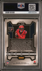 2023 Panini Prizm Football—Tank Dell #329 Variation Silver Rookie—PSA 9