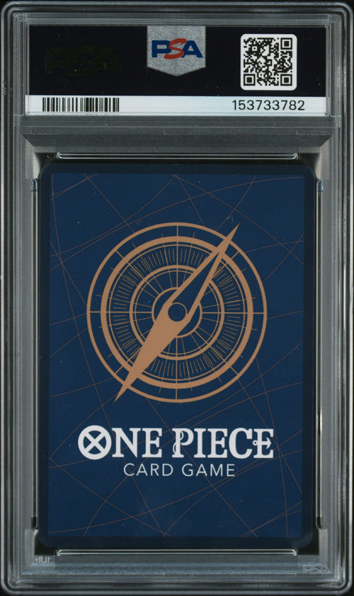 2023 One Piece CCG—Monkey D. Luffy (Alternate Art) #012 OP05—SR Foil PSA 10
