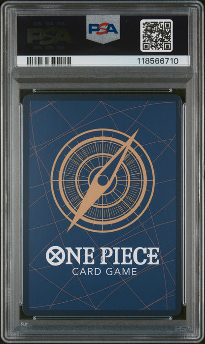 2023 One Piece—Nefeltari Vivi (Alternate Art) #OP04-118—Secret Rare Foil PSA 10