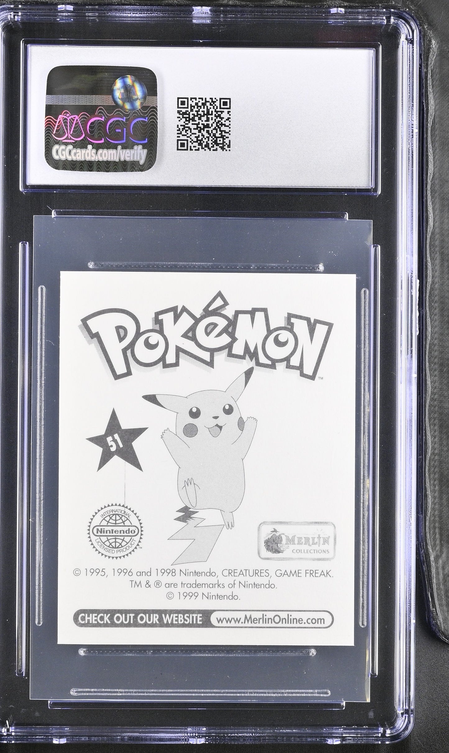 1998 Merlin Series 1 Pokémon Merlin Dugtrio #51 CGC 8.5