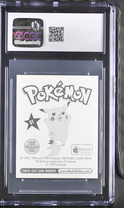 1998 Merlin Series 1 Pokémon—Dugtrio #51 Nonfoil— CGC 8.5