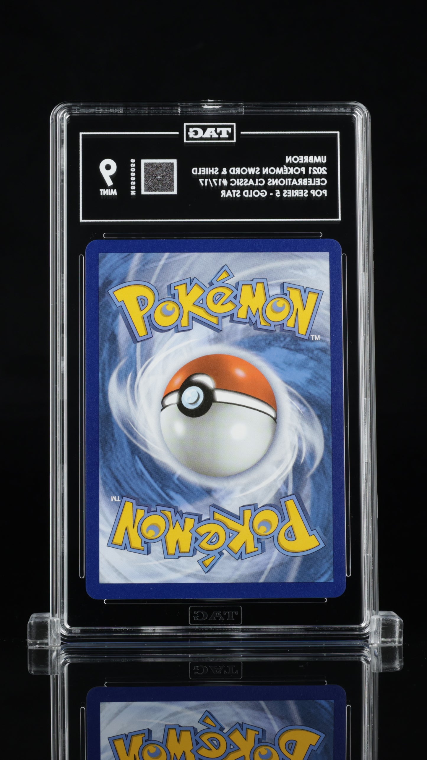 2021 Pokemon TCG—Umbreon Star #17/17 Celebrations: Classic Collection—Foil TAG 9