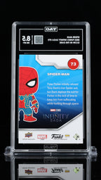 2023 Upper Deck Funko Infinity Saga Marvel—Spider-Man #73 GITD —TAG 8.5