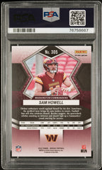 2022 Panini Mosaic Football—Sam Howell #305 Green Rookie—PSA 10