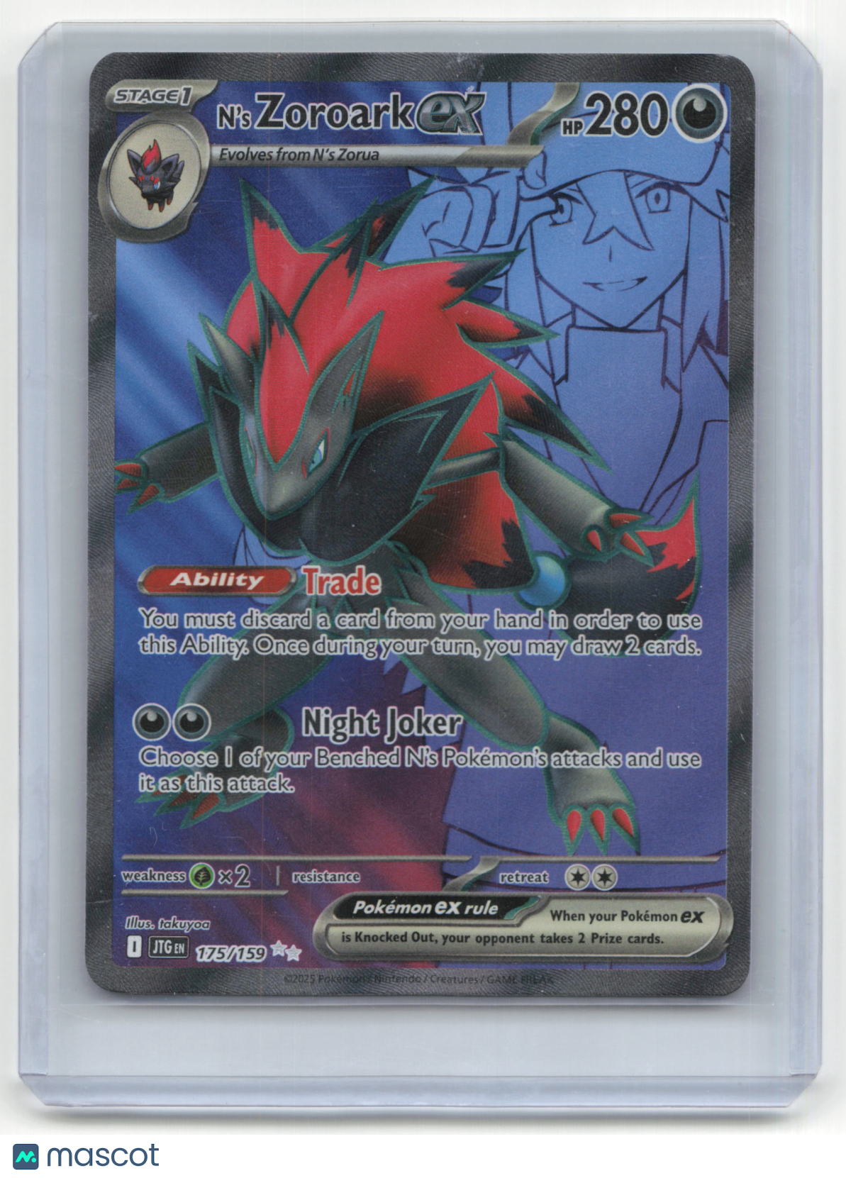 2025 Pokemon TCG N's Zoroark EX Journey Together #175/159