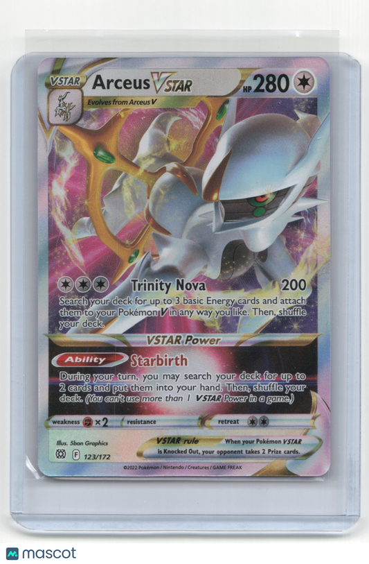 2022 Pokemon TCG Arceus VSTAR Brilliant Stars #123/172
