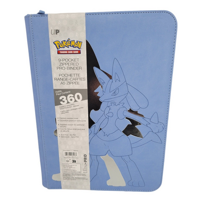 Ultra PRO Pokemon Lucario 9-Pocket 360-ct. Standard size Zippered PRO-Binder - Papa Joey's Collectibles