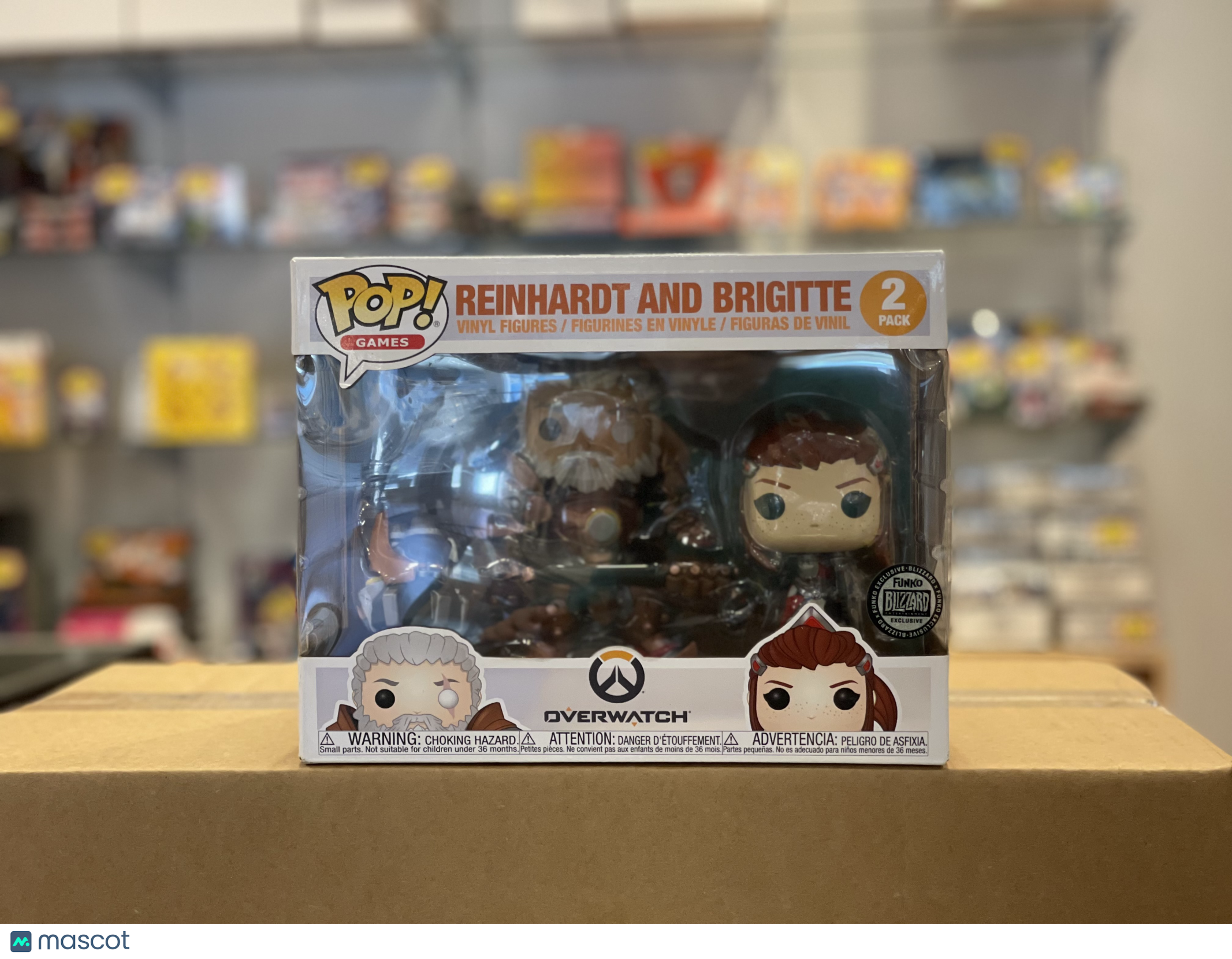Funko Overwatch Reinhardt and Brigitte (Good) Blizzard Exclusive