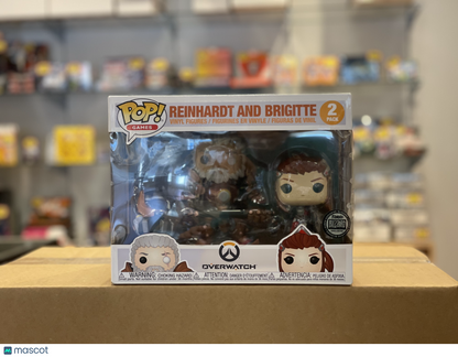 Funko Overwatch Reinhardt and Brigitte (Good) Blizzard Exclusive