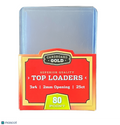 Cardboard Gold Standard 80 Pt. Clear 3" x 4" Toploader 25 ct.