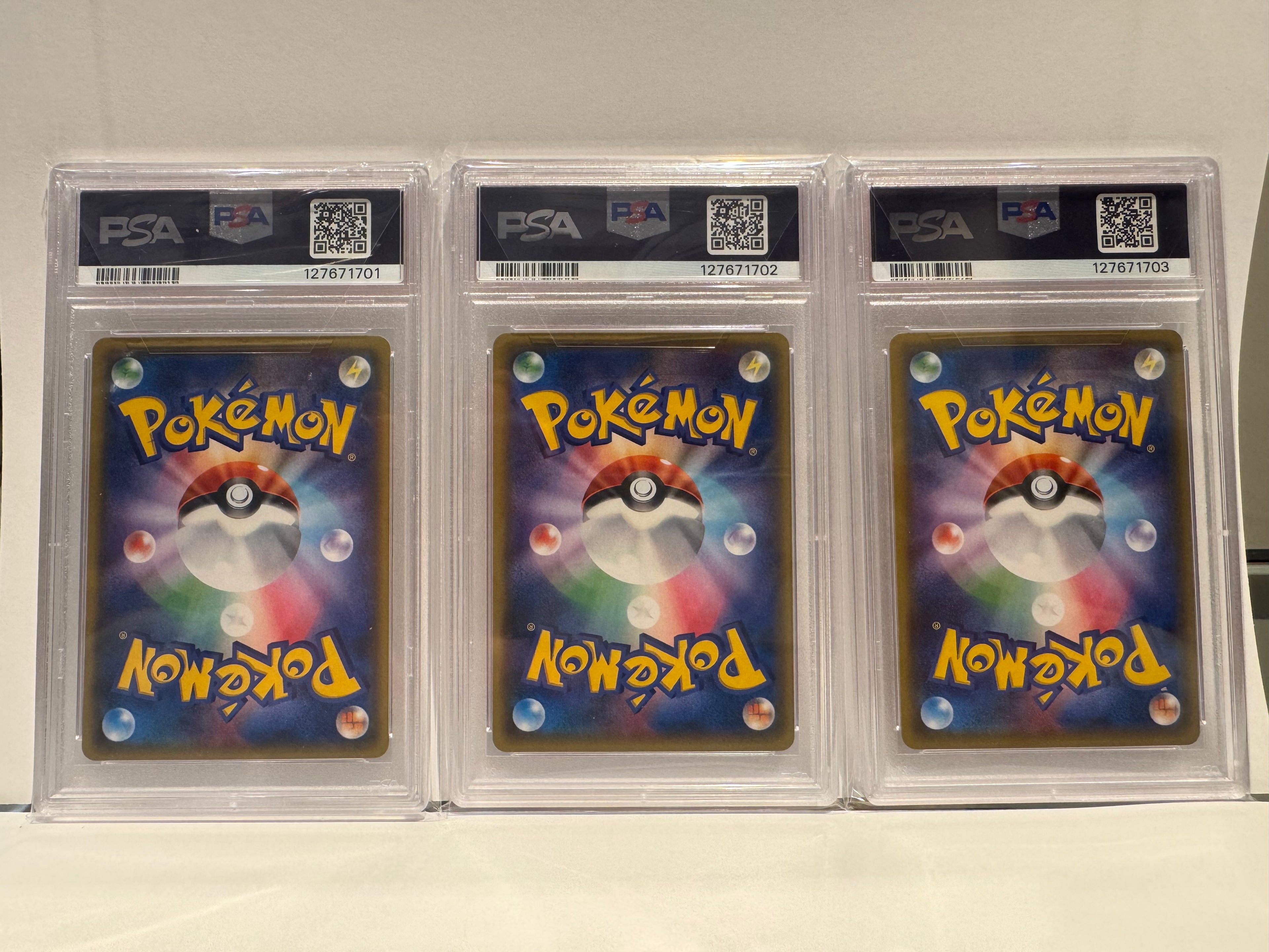 2016 Pokemon—Charizard Charmeleon Charmander #005 004 003 CP3: PokeKyun Collection— SEQUENTIAL SET PSA 10 127671703 127671702 Certification #: 127672701