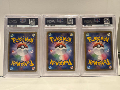 2016 Pokemon—Charizard Charmeleon Charmander #005 004 003 CP3: PokeKyun Collection— SEQUENTIAL SET PSA 10 127671703 127671702 Certification #: 127672701