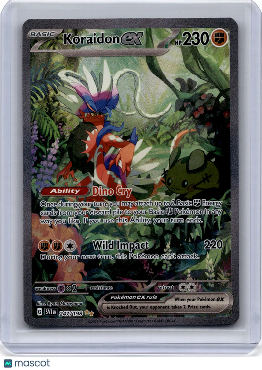 2023 Pokemon Koraidon ex Scarlet & Violet #247/198 - Papa Joey's Collectibles