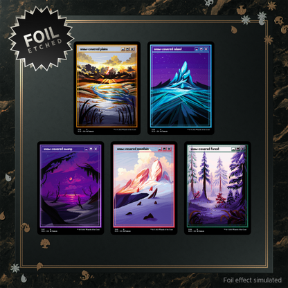 Magic: The Gathering Secret Lair Drop: PixelSnowLands.jpg (Foil Etched Edition)