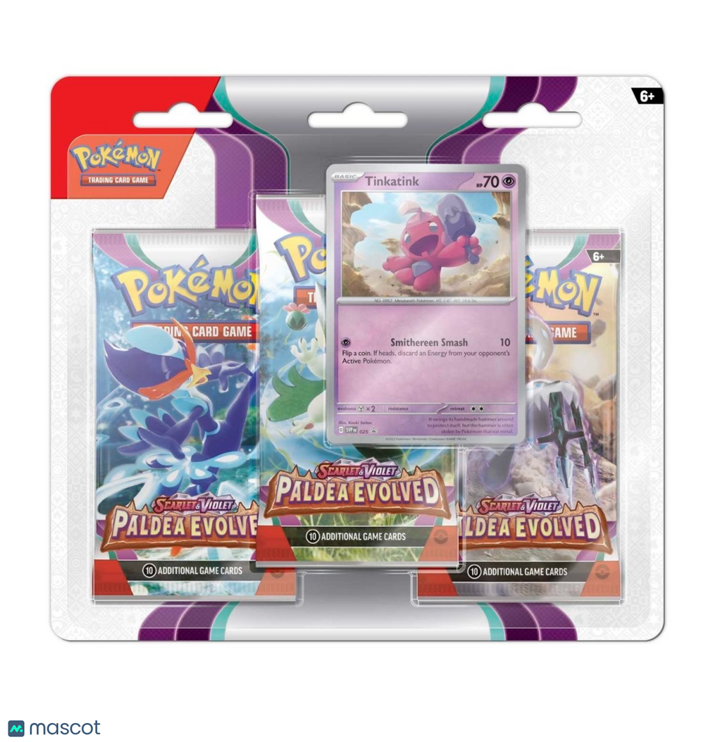 Pokémon TCG: Scarlet & Violet—Paldea Evolved 3 Pack Blister