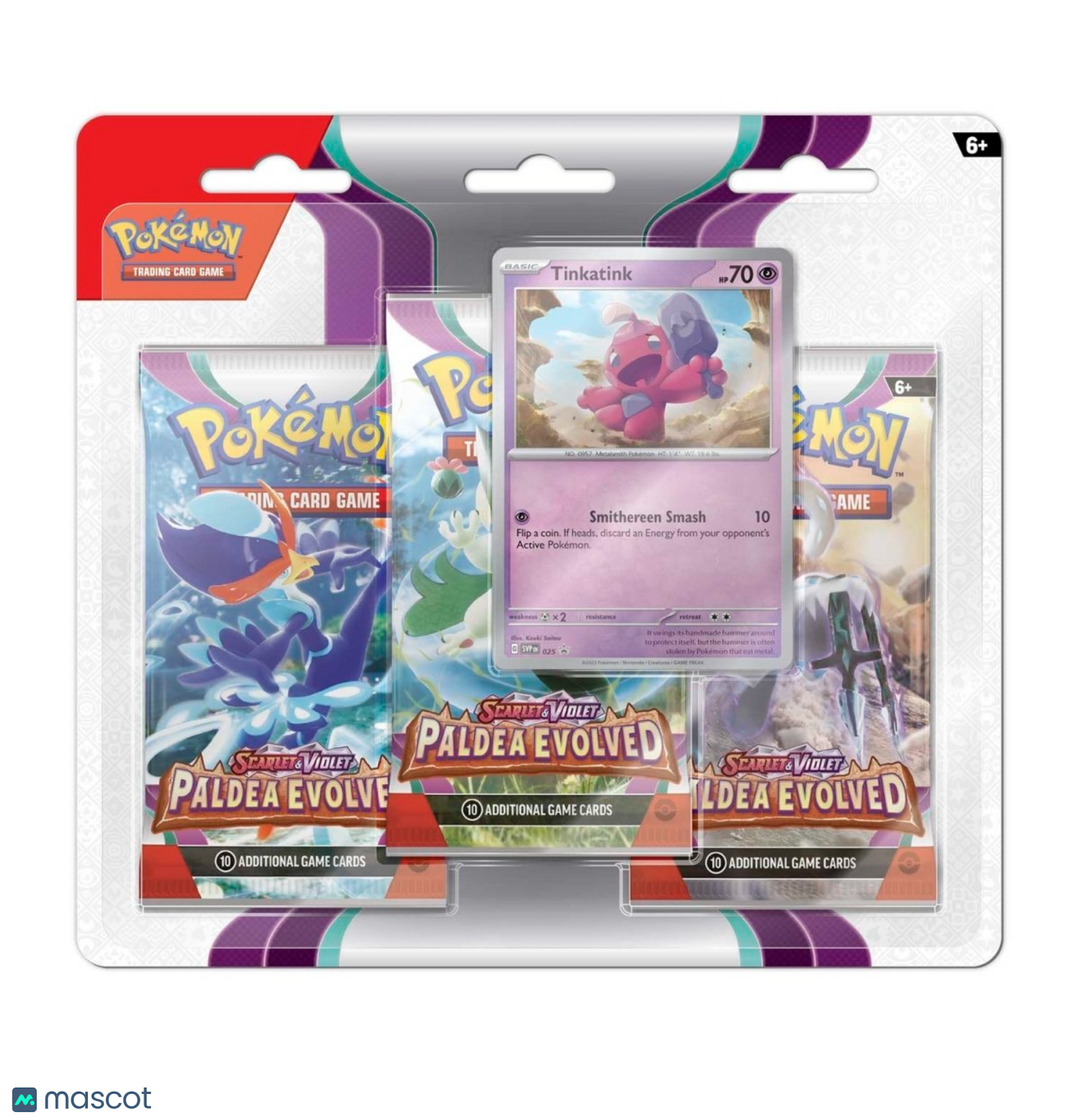 Pokémon TCG: Scarlet & Violet—Paldea Evolved 3 Pack Blister