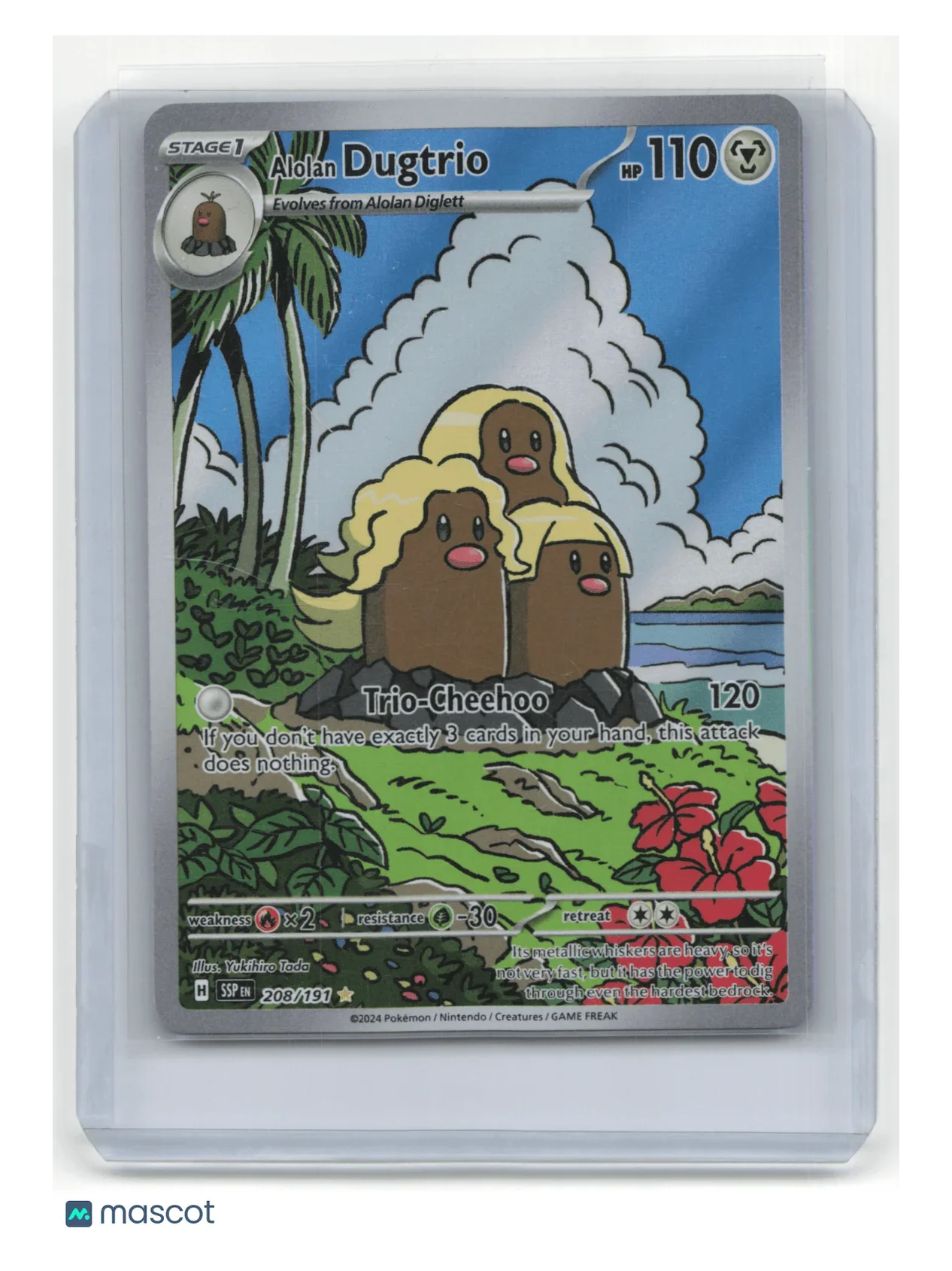 2024 Pokemon TCG Alolan Dugtrio Surging Sparks #208/191 - Papa Joey's Collectibles