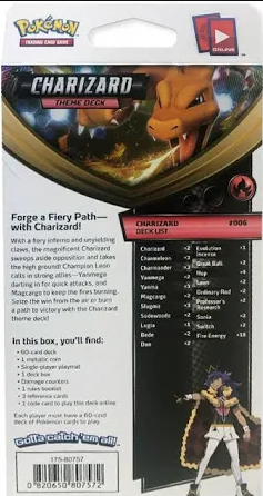 2020 Pokemon Theme Deck Charizard Battle Deck